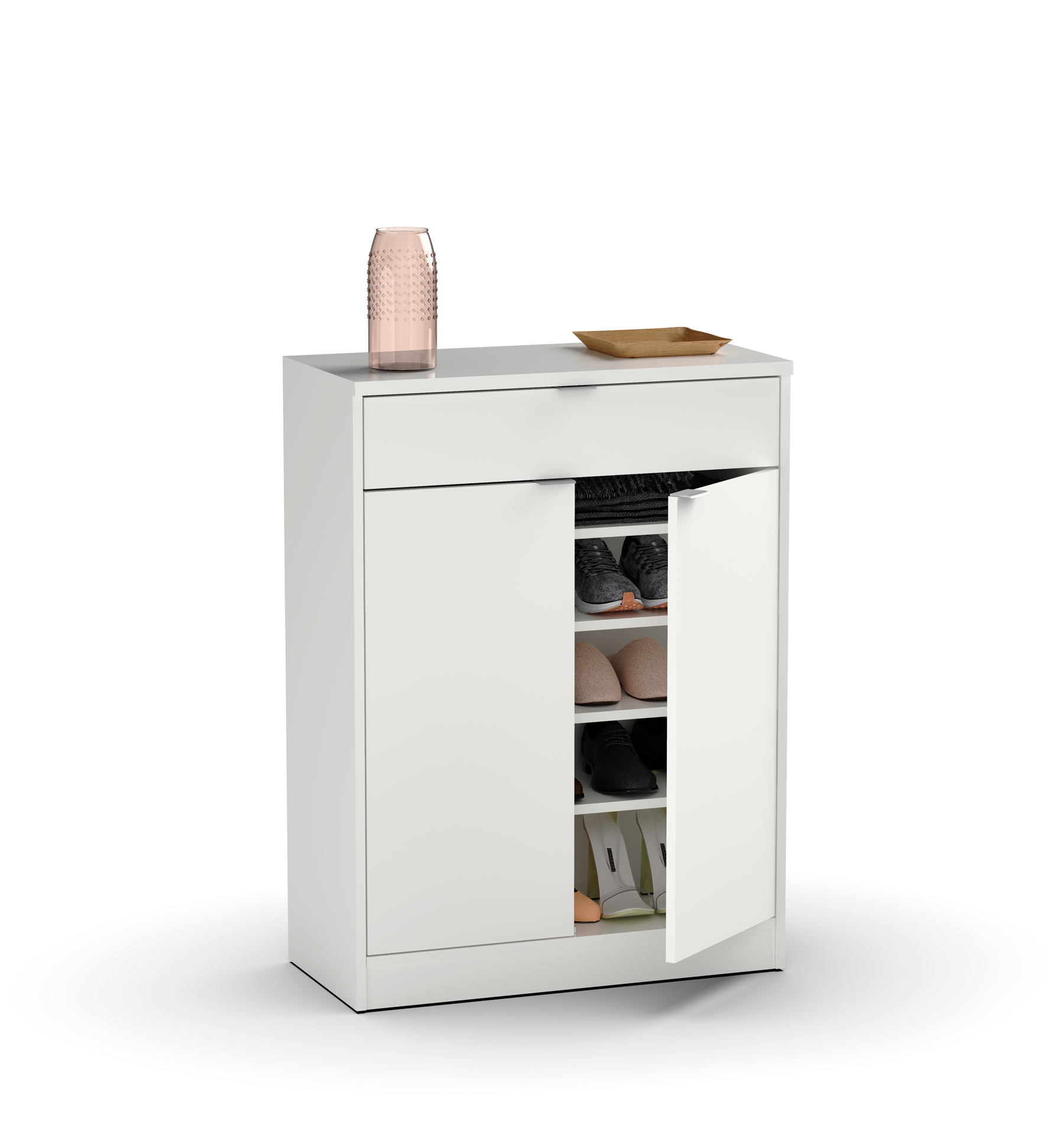 Zapatero berlin para 20 pares blanco 70x101x36cm