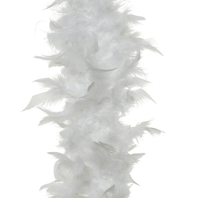 Guirnalda Boa de pluma 150 cm blanco