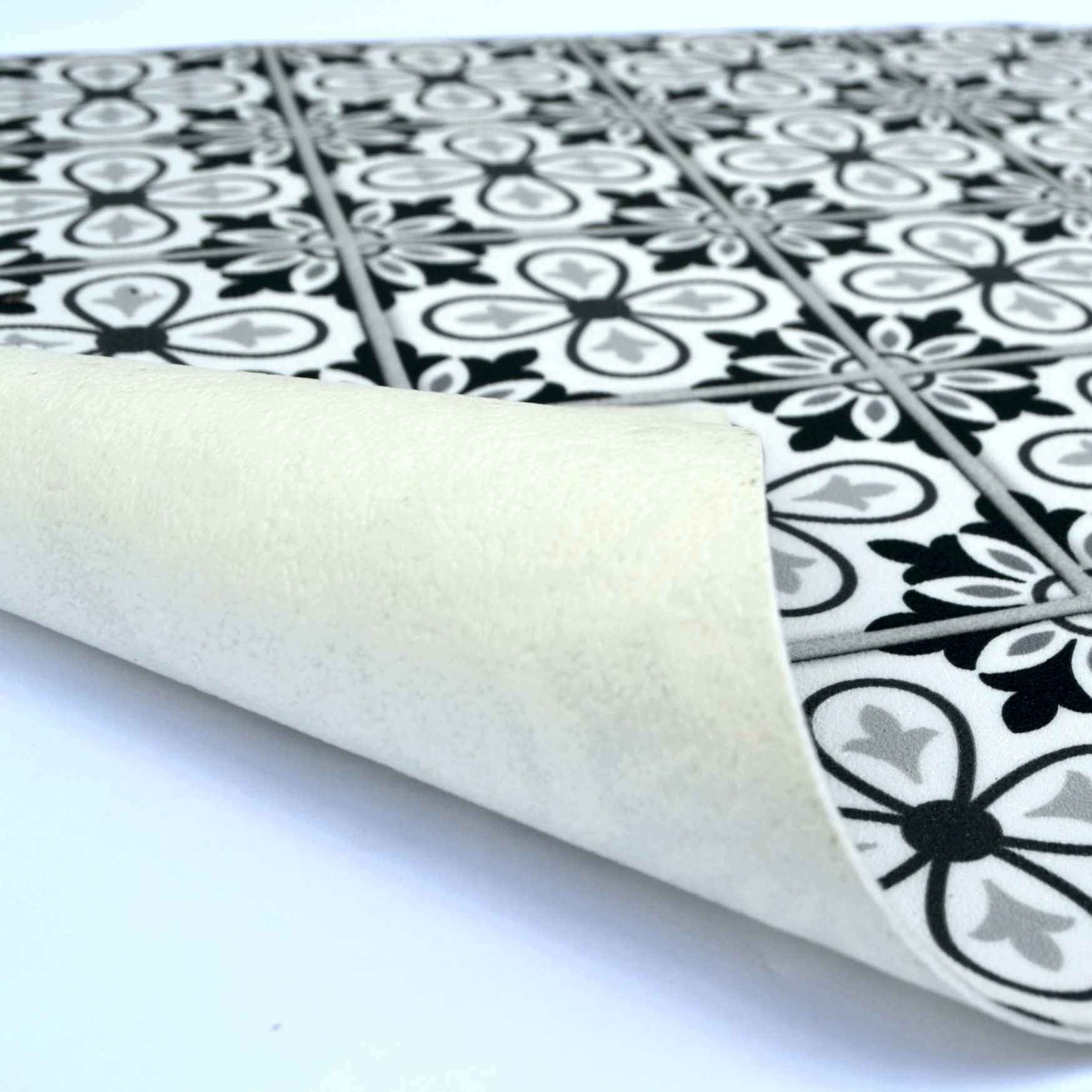 Scendiletto Adrianie INSPIRE in PVC bianco e nero L 80 x L 50 cm - 5