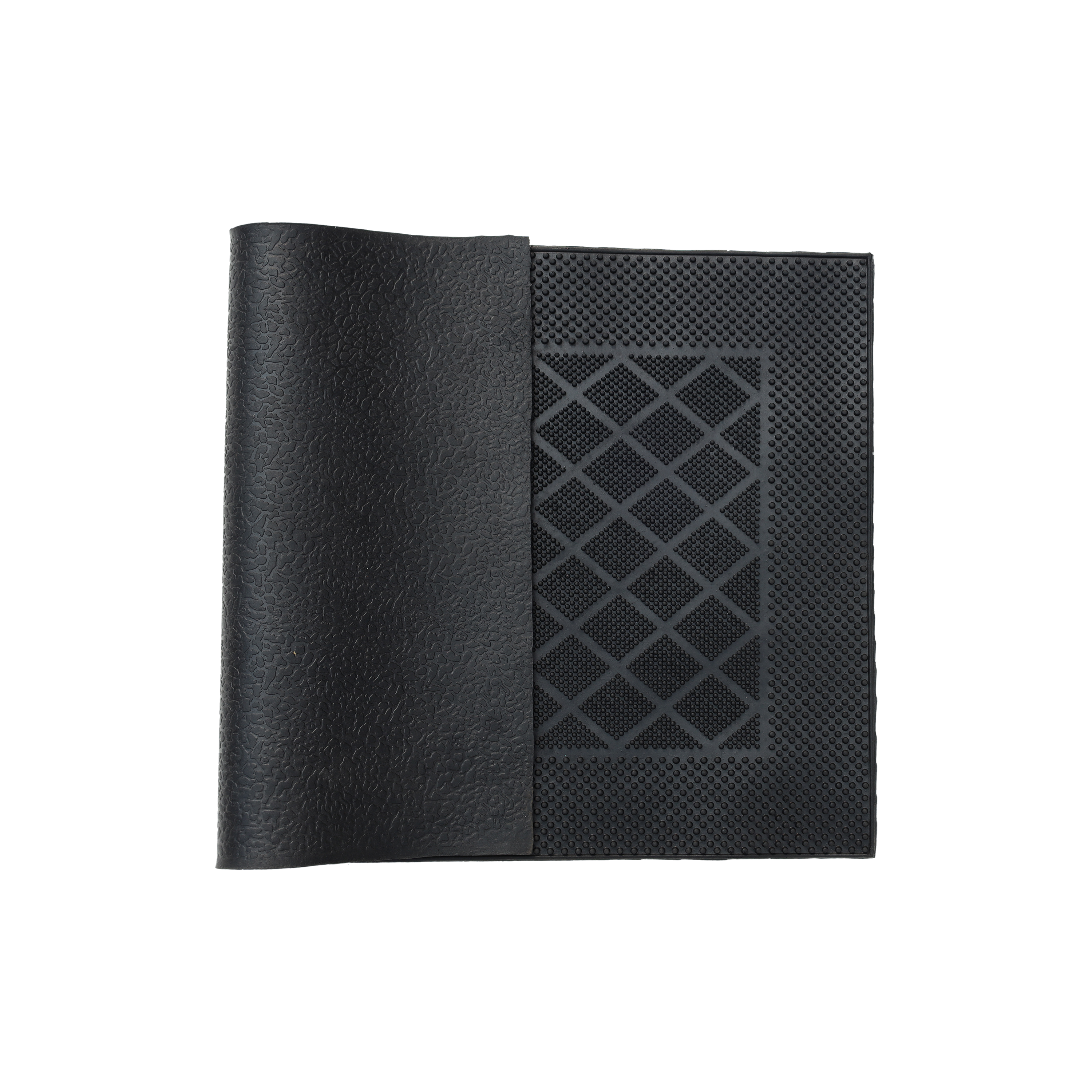 Wycieraczka zewnętrzna Nahel 60 x 40 cm gumowa czarna Inspire - 4