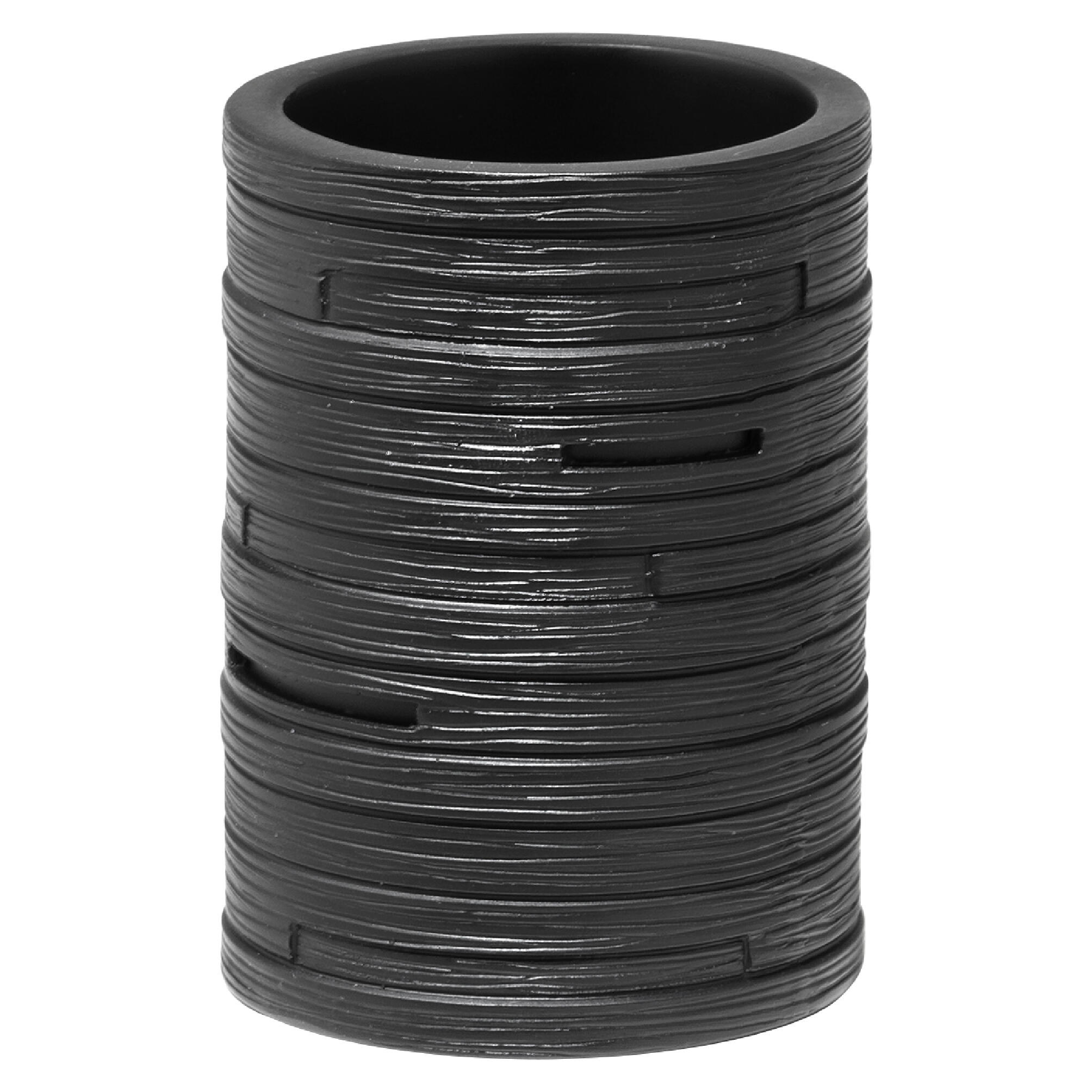 Portacepillos helen negro de resina