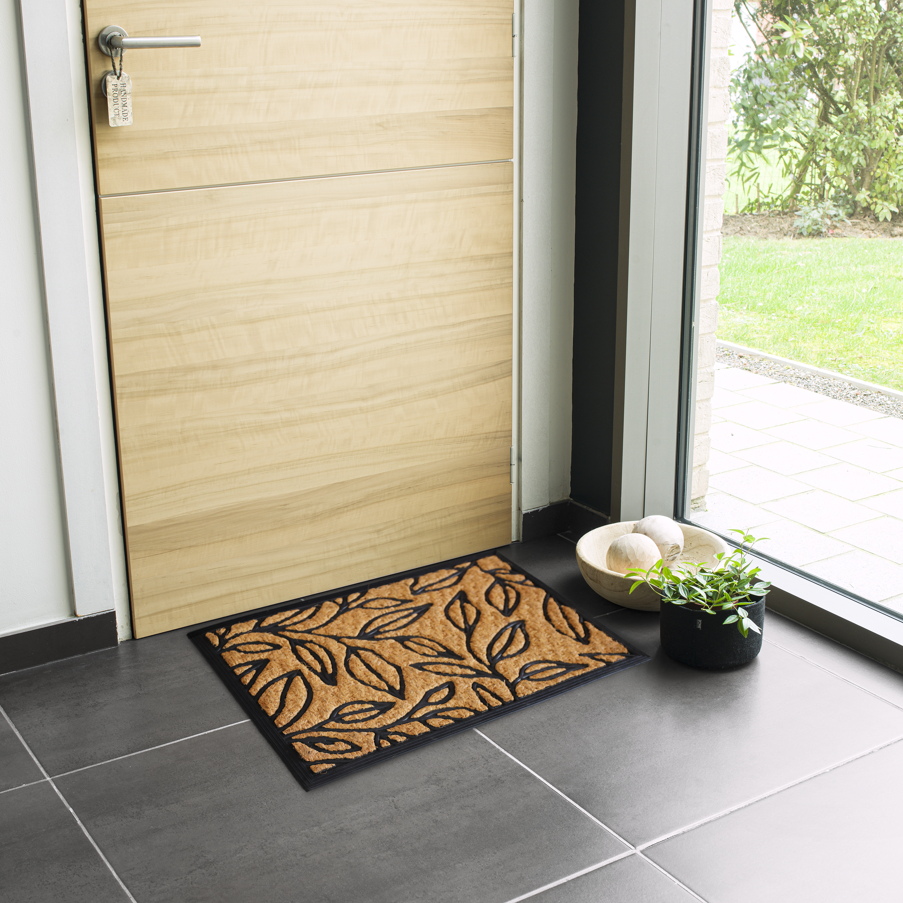 Felpudo caucho vulcanizado Kigali INSPIRE beige 40 x60 cm - 4