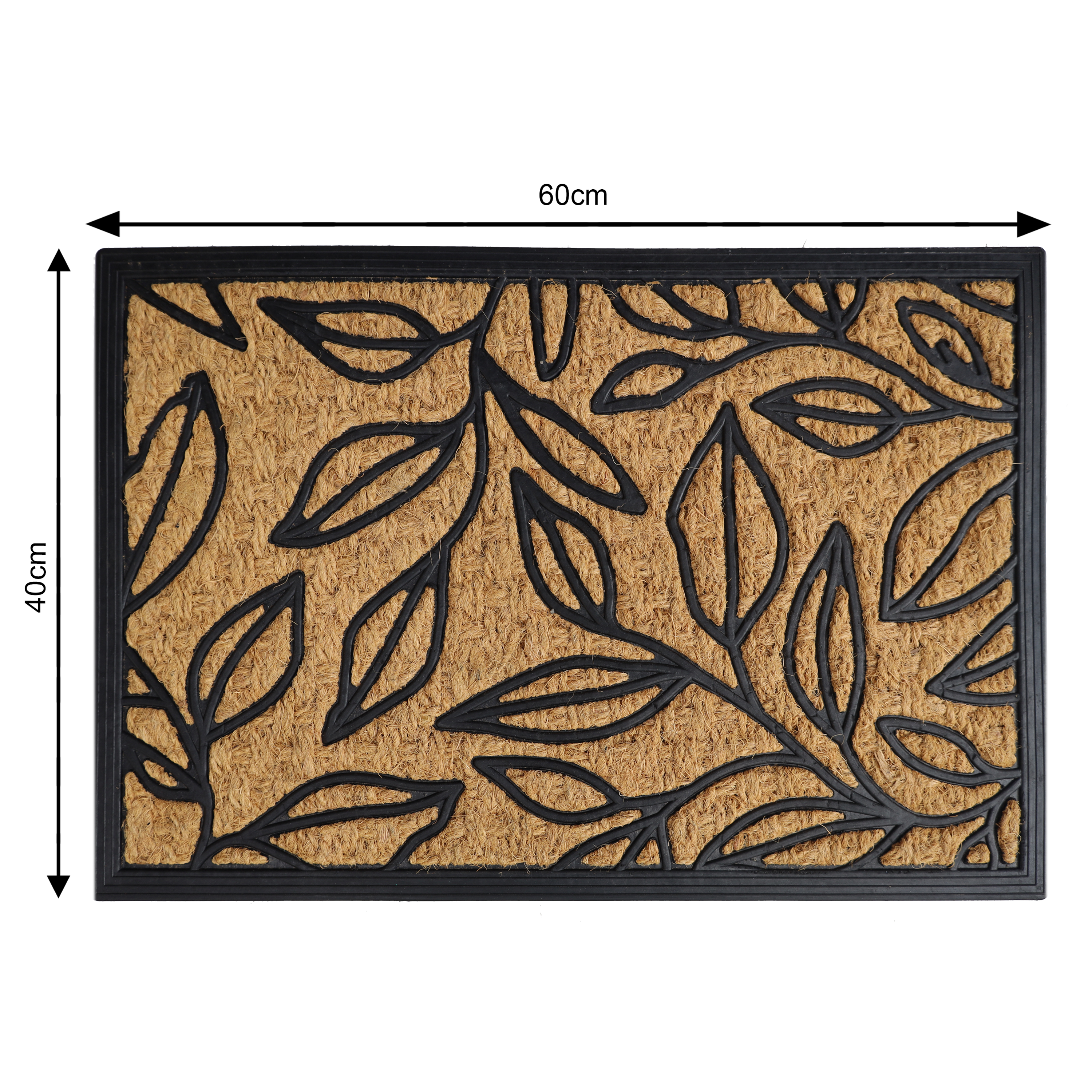 Felpudo caucho vulcanizado Kigali INSPIRE beige 40 x60 cm - 2