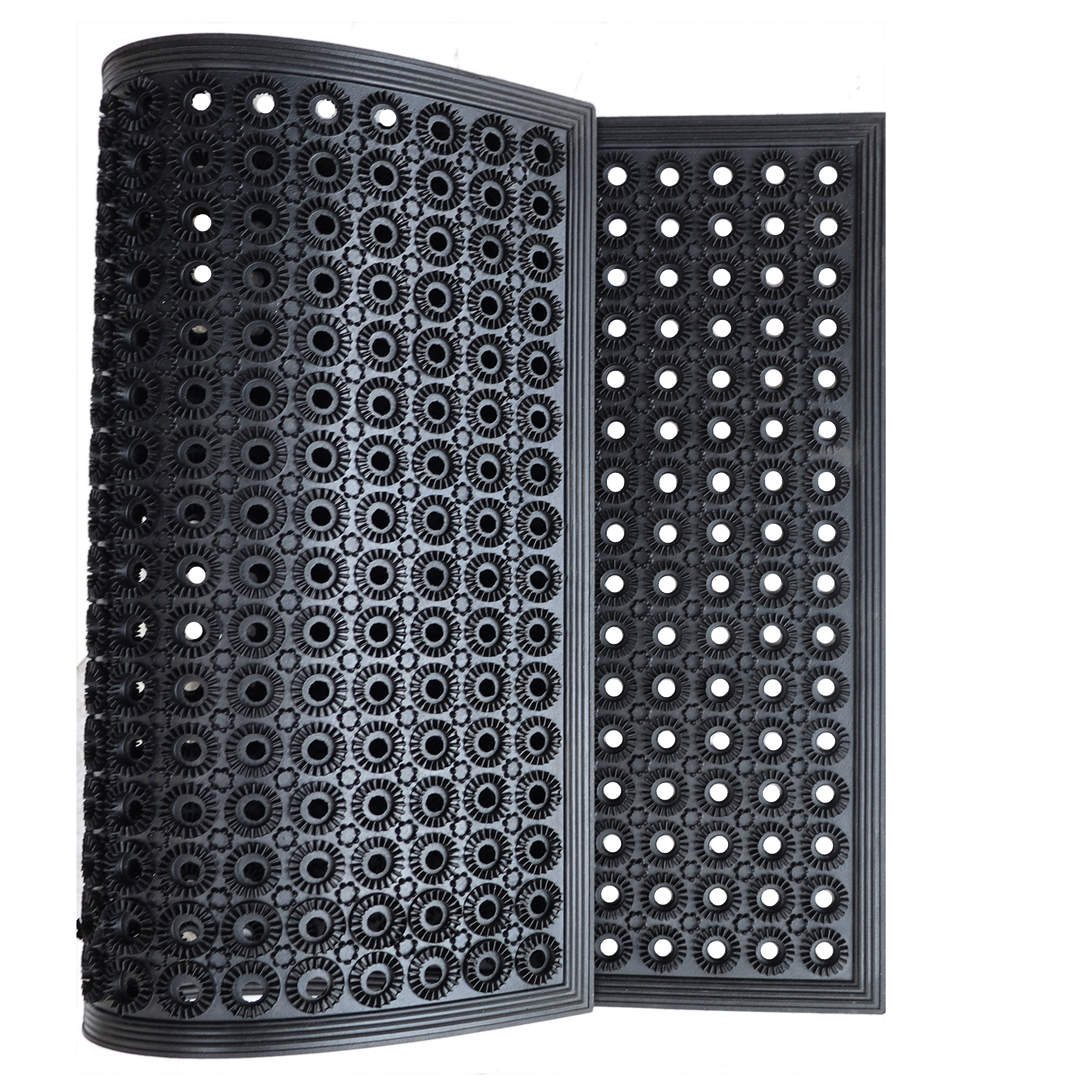 Tapete de entrada Joviane preto 60 x 90cm Inspire - 3