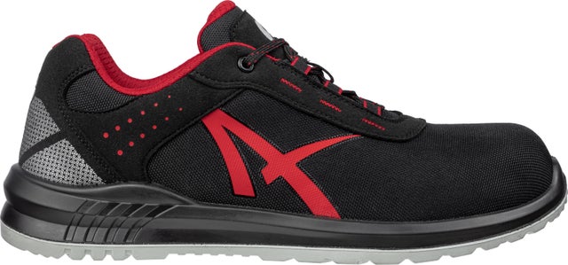 Chaussure de sécurité basse S3 Noir/Rouge T.43 GRID - ALBATROS