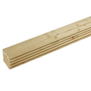 Lot de 4 lames à volet sapin 26 x 90 mm Long.2,4 m
