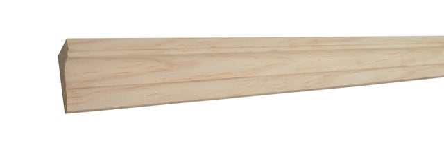 Corniche tronquée en pin des landes sans nœud 18 x 18 mm Long.2 m - SOTRINBOIS