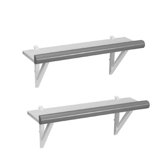 Mensola per casetta da giardino in pvc grigio GAROFALO Tuscany GREY L 73.5 x H 2 x P 19.2 cm