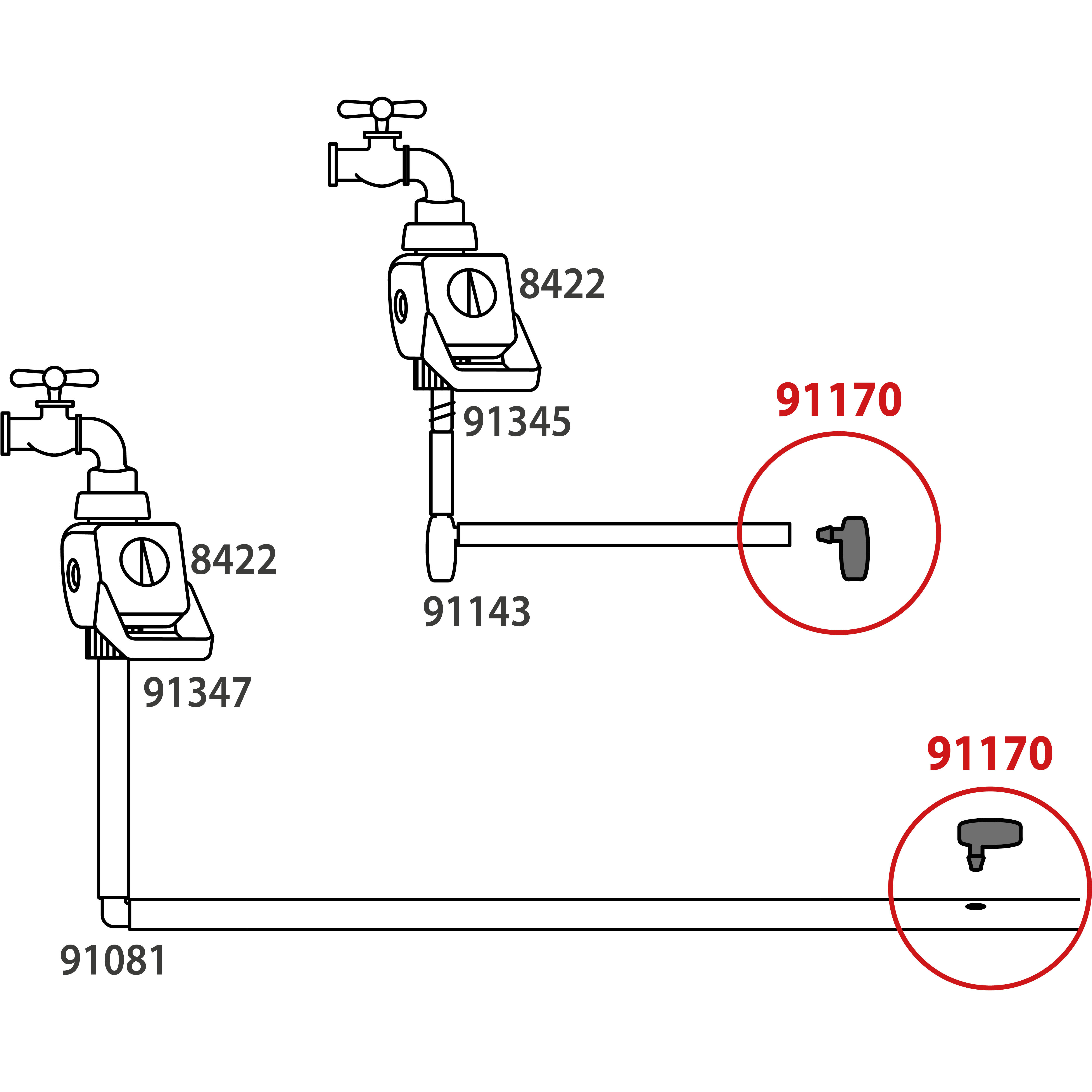 Tappo per irrigazione CLABER tubo/foro in abs adatto a tubi di ⌀ 16 mm, 10 pezzi - 6
