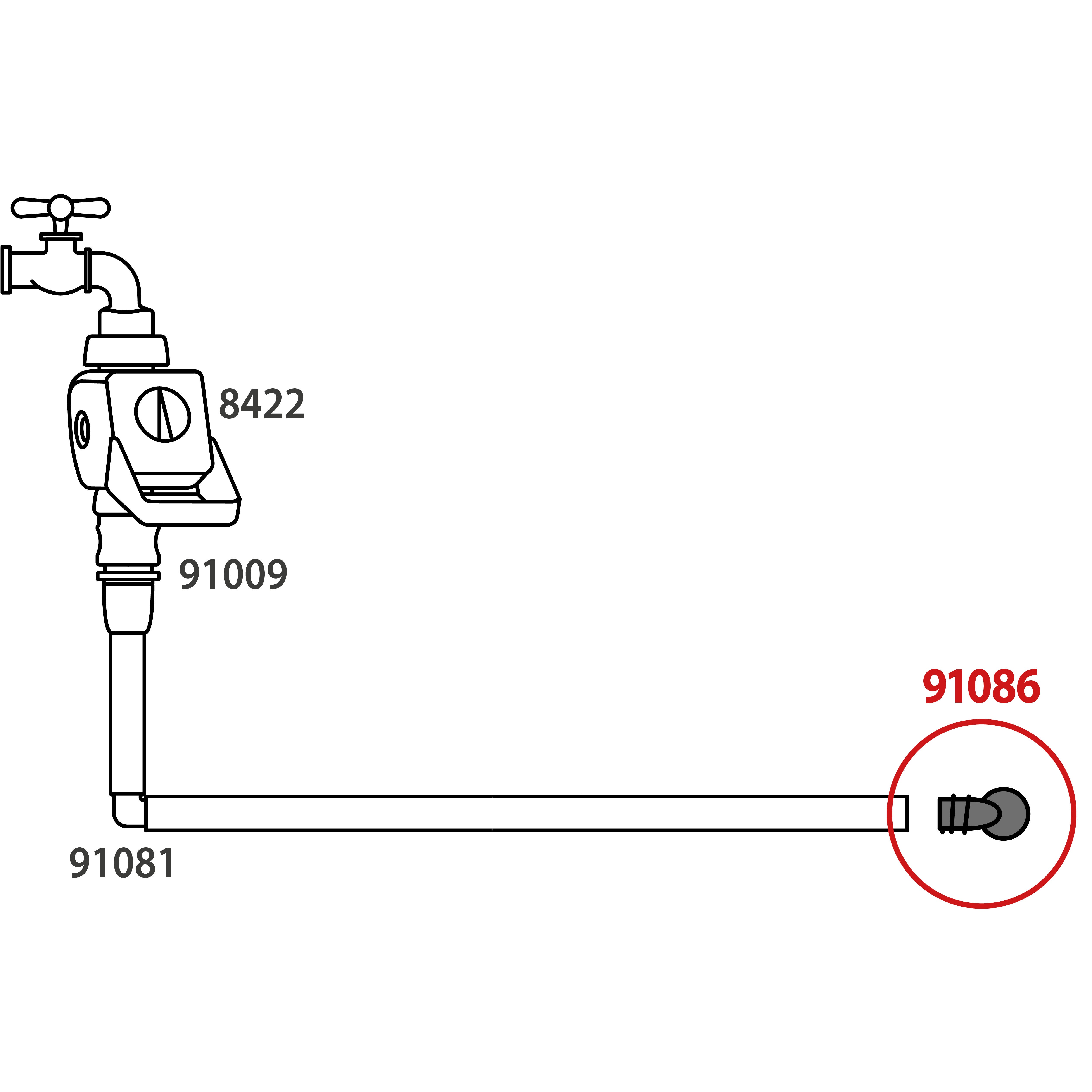 Tappo per irrigazione CLABER fine in abs adatto a tubi di ⌀ 16 mm, 4 pezzi - 6