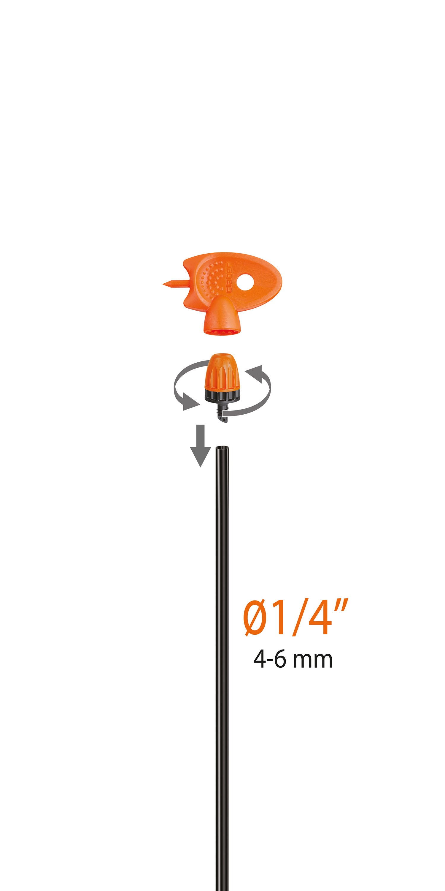 Irrigatore a nebbia in polipropilene CLABER Micronebulizzatore 360 - 7