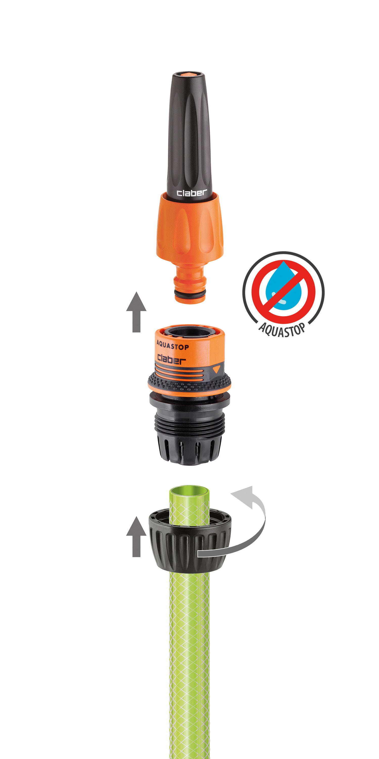 Raccordo automatico per tubi CLABER 8548  - 12.5 mm(3/4