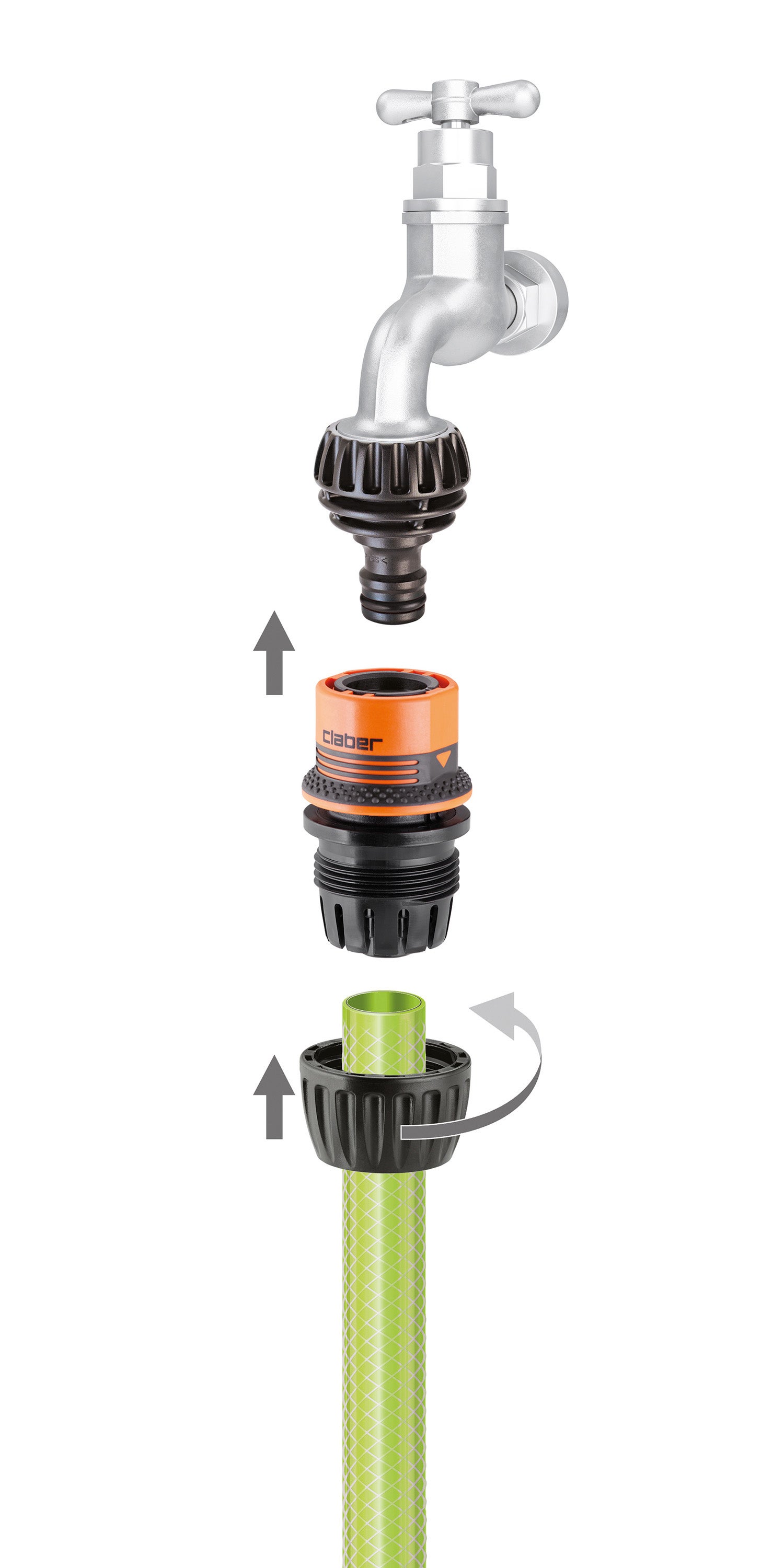 Raccordo automatico per tubi CLABER 8546  - 12.5 mm(3/4