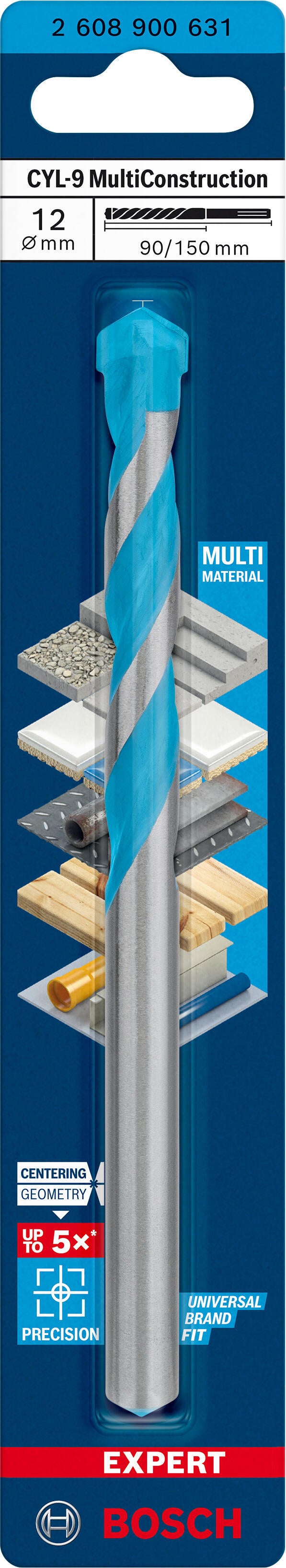 Foret multimatériaux Diam.12 mm L.150 mm - BOSCH EXPERT