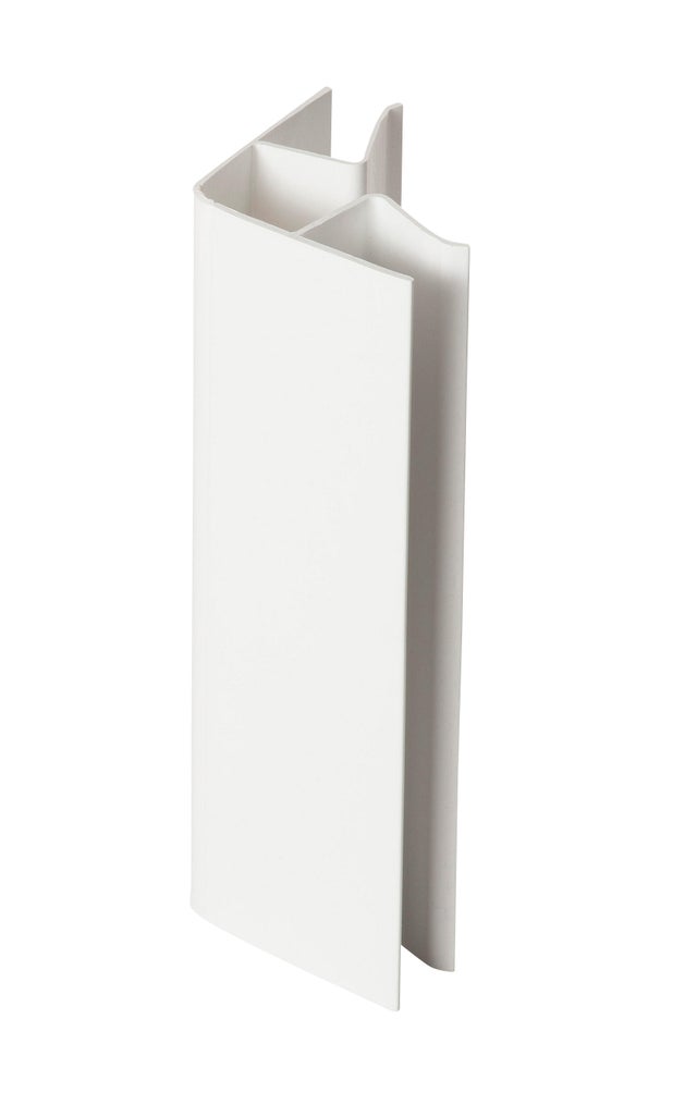 Lot de 4 raccords universels plinthe blancs ép. 16-19 mm / Long.15 cm