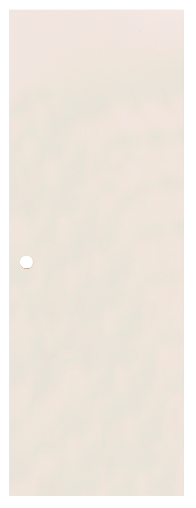 Porte coulissante seule isoplan prépeinte Larg.73 cm alvéolaire entaillée