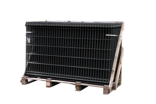 Panneau grillage rigide gris H.103 x l.200 cm Diam.4 mm