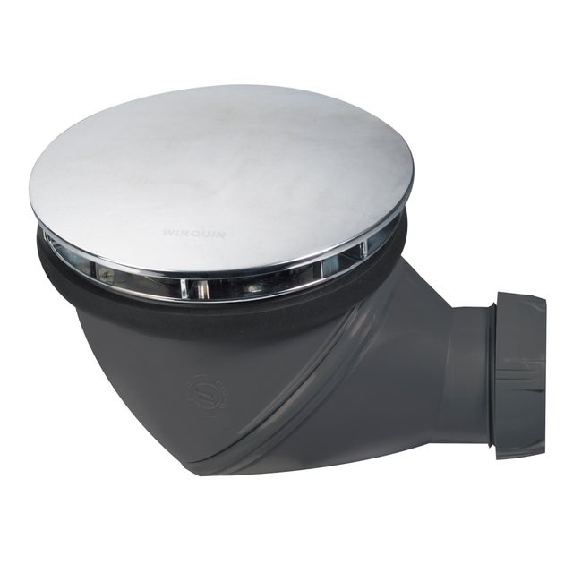 Bonde de douche JAMES Ø 90 mm orientable dôme ABS  Ø 120 mm Wirquin Pro