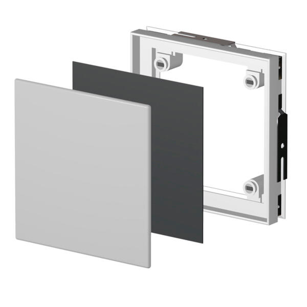 Trappe de visite à carreler en plastique aimanté 409 x 409 mm - ISOLPRO