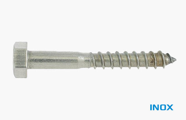 Tirefond bois inox A2 Diam. 6 x 40 mm Boîte de 50 - VISWOOD