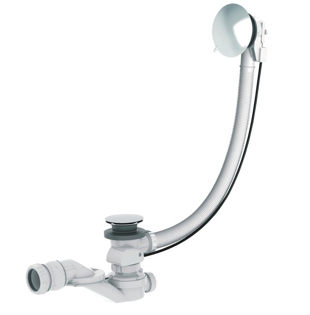 Vidage complet pour baignoire à câble Long.650 mm NF - VALENTIN