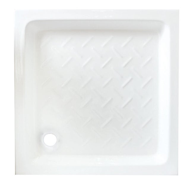 Receveur de douche L.90 x l.90 cm Ep.10 cm grès blanc - AYOR BATHROOM Ondée