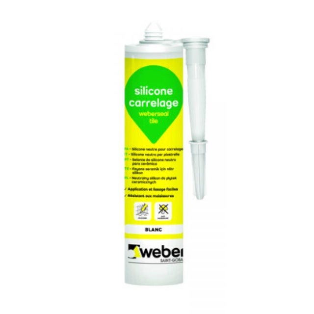 Silicone beige 300 ml Weberseal Tile - WEBER
