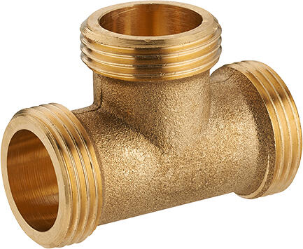 Raccord té mâle M.15X21(1/2'') cuivre à visser - (lot de 2)