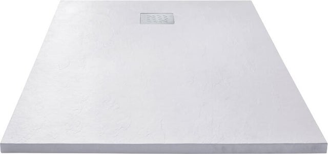 Receveur de douche extra-plat L.120 x l.80 cm Ep.2,7 cm résine blanc Senstures