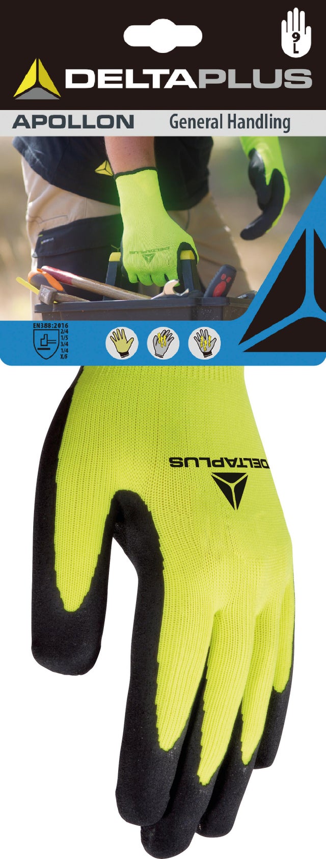 Gants de protection de manutention T.8 Apollon - DELTA PLUS