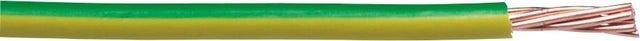 Fil électrique HO7VR 10 mm² jaune-vert au mètre (1/2t)-NEXANS FRANCE 