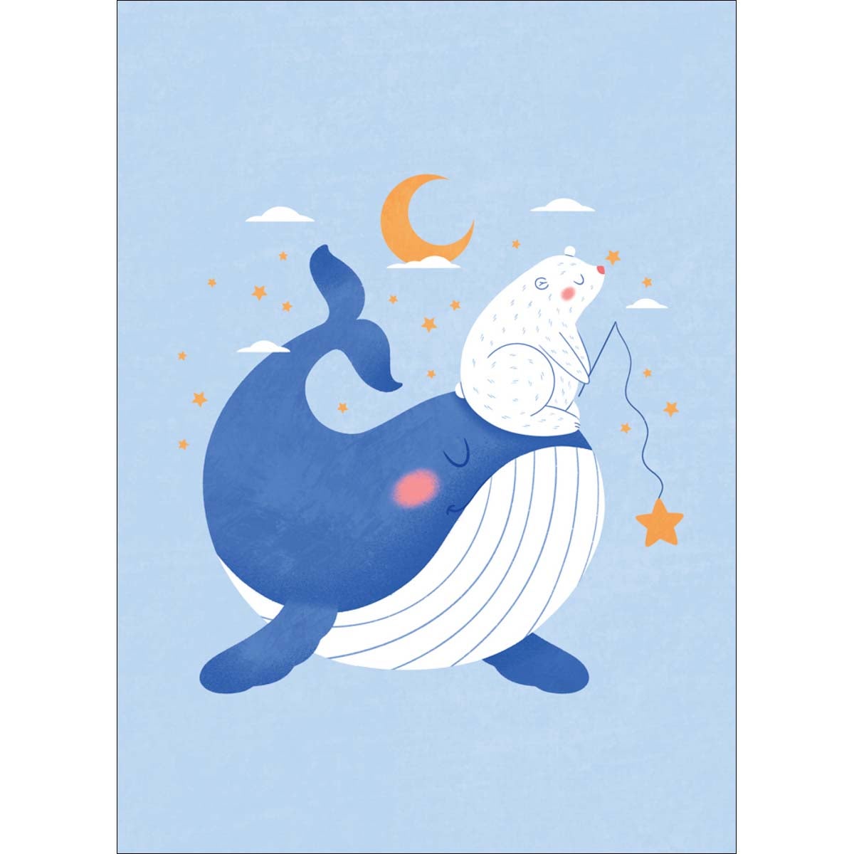 Affiche Baleine, assorti BLUE ART l.50 x H.40 cm | Leroy Merlin