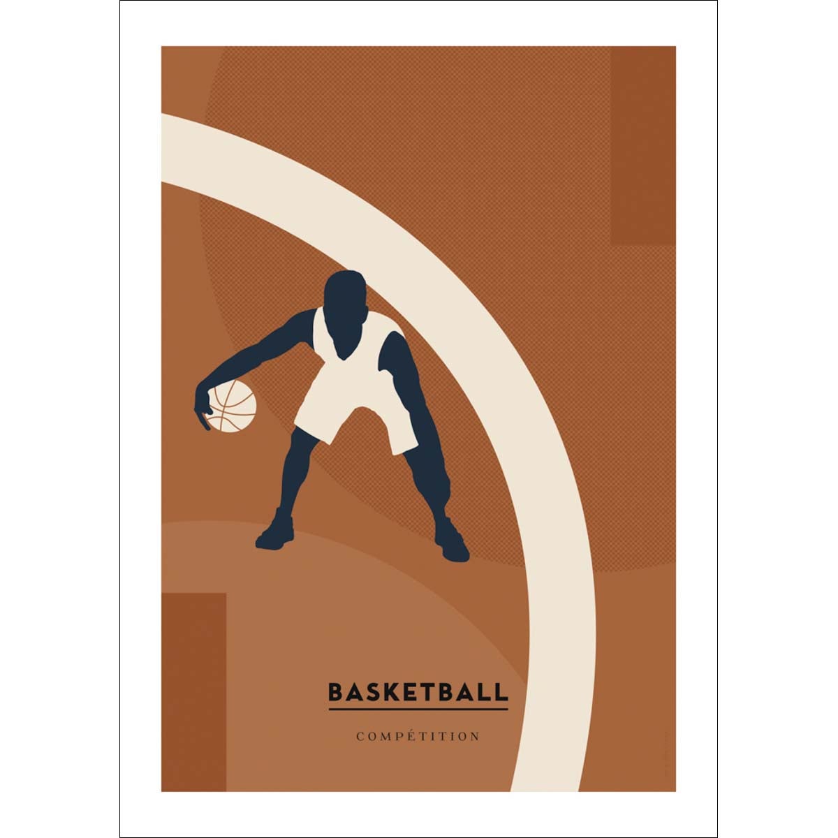 Lot 3 Toiles Murales Basket Palmier - Affiche Sport Esthétique Sans Cadre 40x60cm - Déco Chambre Ado Garçon