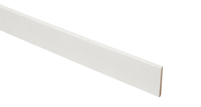 5 plinthes MDF blanc H.9,80 x Ep.0,9 cm Long.2m Prépeint