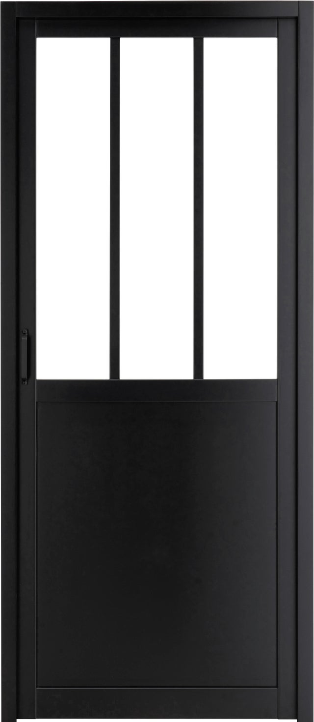 Bloc-porte Atelier revêtu Larg.93 cm poussant gauche alvéolaire Huiss.72 mm