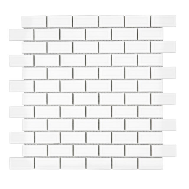 Mosaïque céramique mur et douche L.30 x l.30 cm - Mini Metro