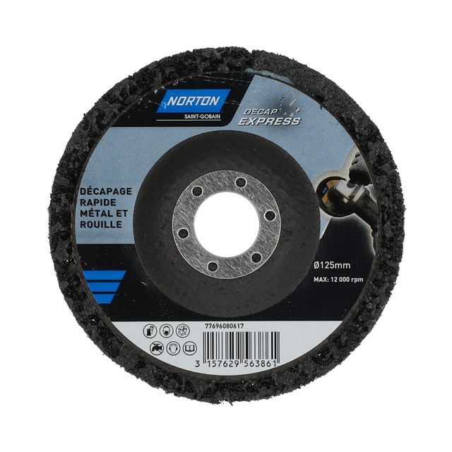 Disque de décapage pour métal et rouille Diam.125 mm - NORTON - DECAP EXPRESS