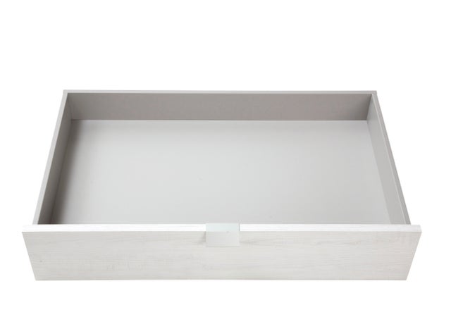 Lot de 2 pleins tiroirs 1/2 hauteur song chêne alaska de Larg.76,4 cm pour colonne de Larg.80 cm