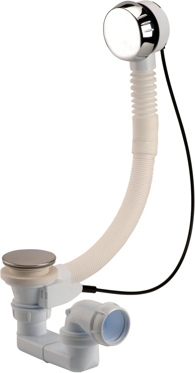 Vidage complet pour baignoire à câble Long.650 mm NF - NICOLL