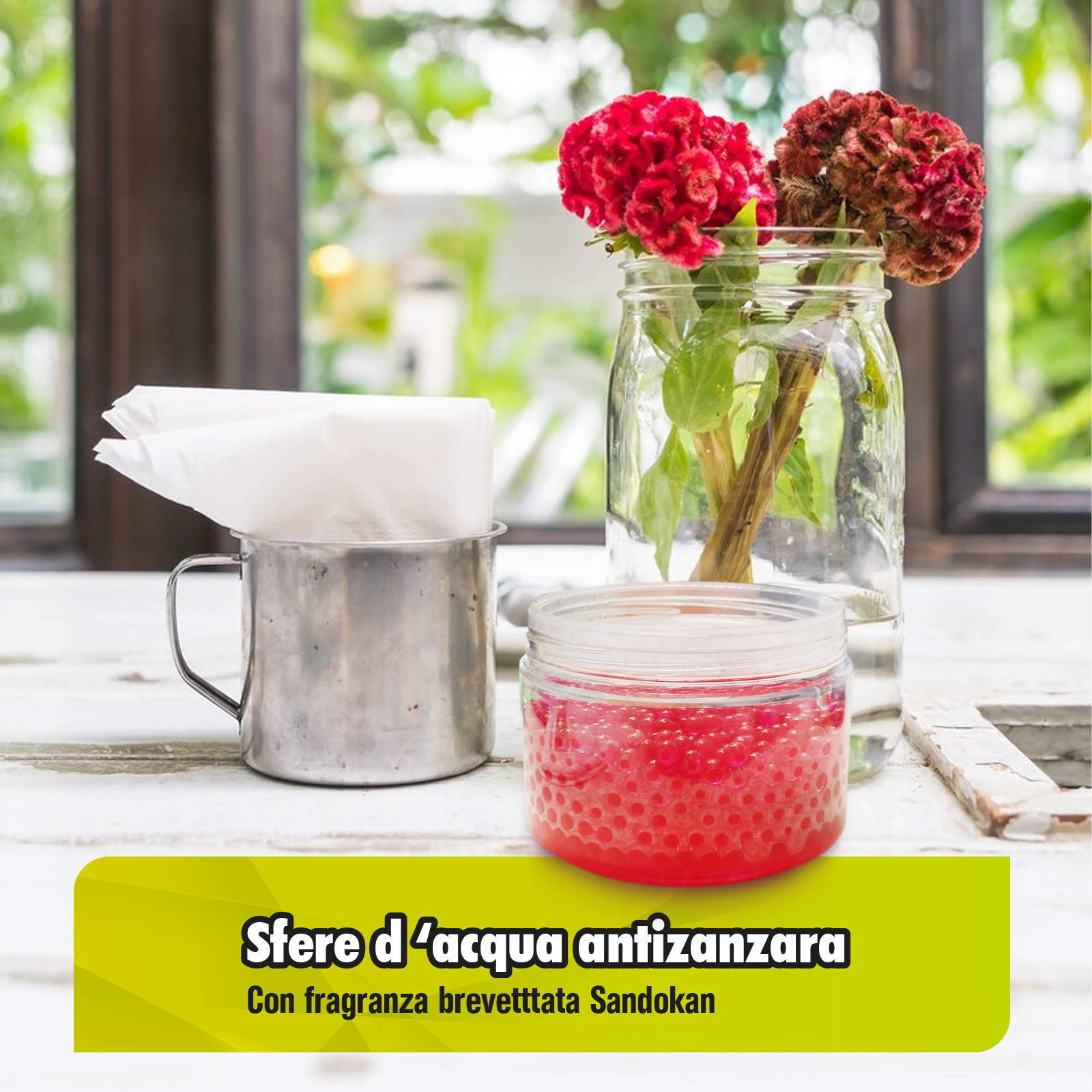 Repellente liquido per zanzare SANDOKAN Sfere d'acqua 250 ml - 5