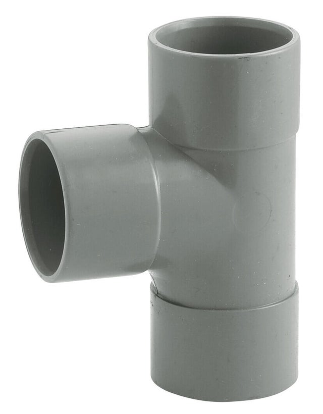 Té évacuation PVC 87° Femelle / Femelle Diam.40 mm