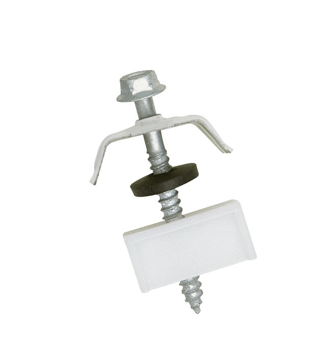 Lot de 20 tirefonds avec plaquette greca Diam.6 x L.65 mm