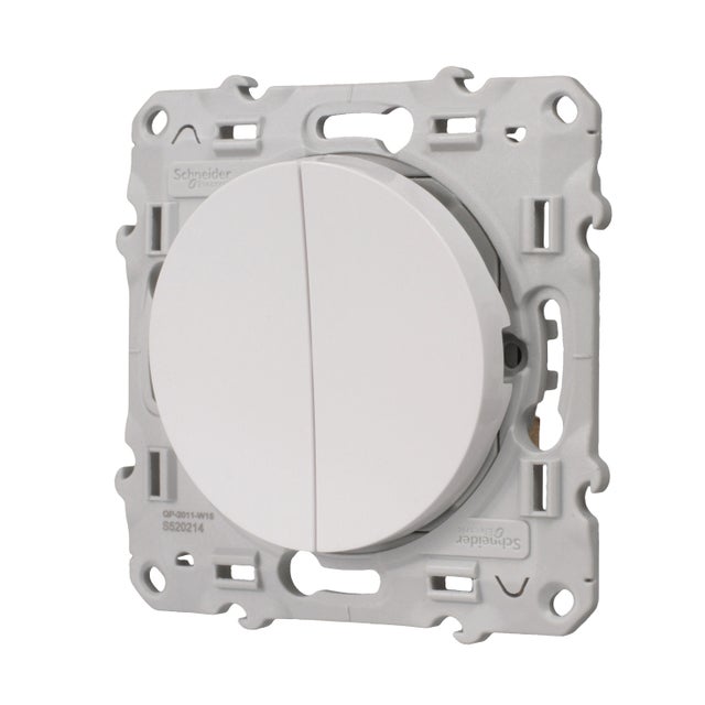 Interrupteur double va et vient ODACE - SCHNEIDER ELECTRIC