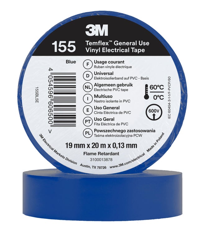 CINTA AISLANTE 3M 19MM X 20M AZUL