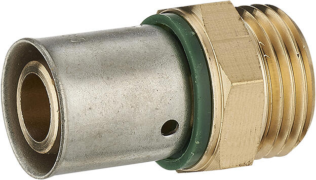 Raccord mâle écrou fixe M.12X17(3/8'') PER à sertir Diam.12 mm - (lot de 2)