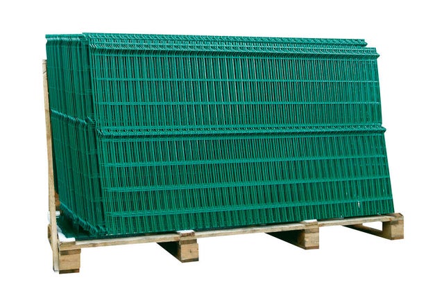 Panneau grillage rigide vert H.123 x l.250 cm Diam.4x5 mm