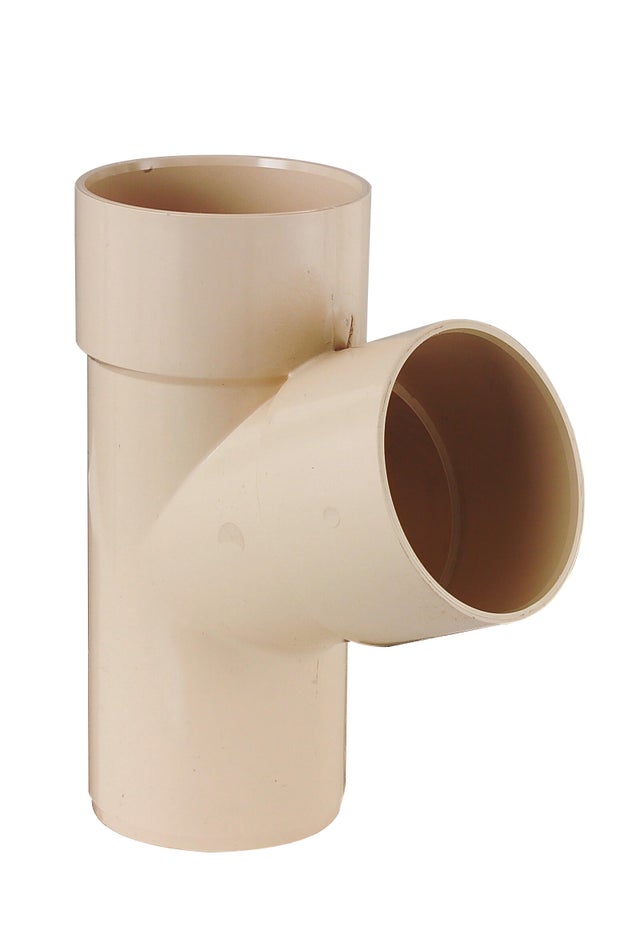 Culotte 67.30° PVC sable Diam.100 mm - GIRPI