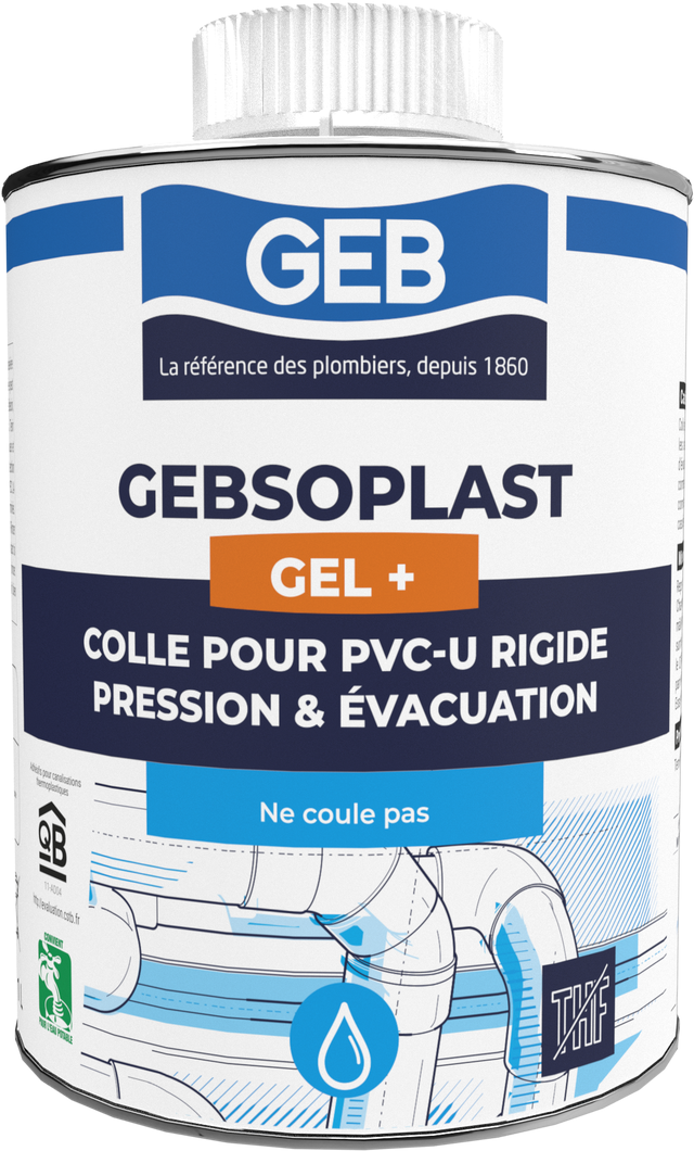 Colle PVC 1 L Gebsoplast Gel Plus - GEB