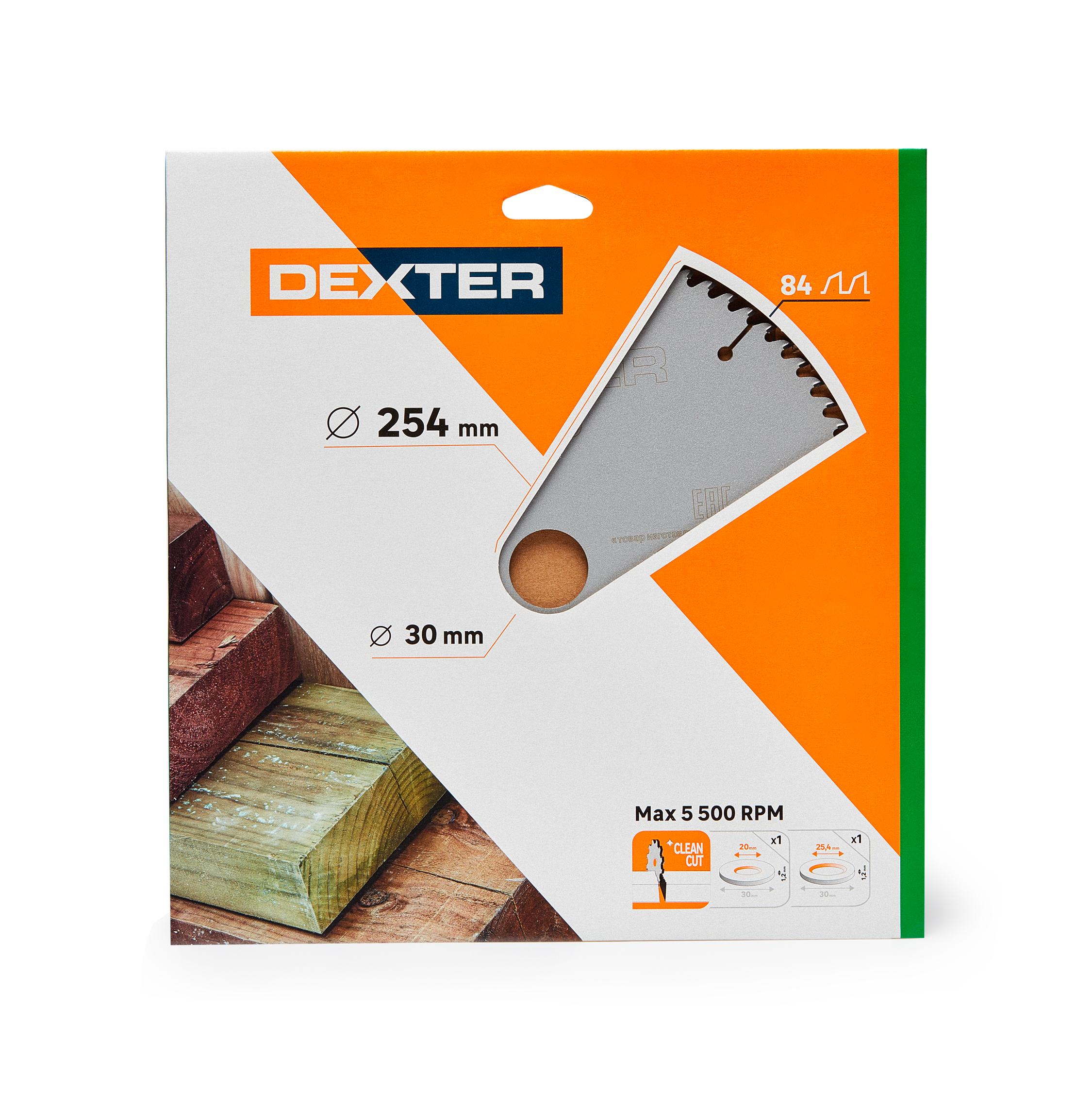 Tarcza do cięcia drewna 254 x 30 mm 84T DEXTER - 3