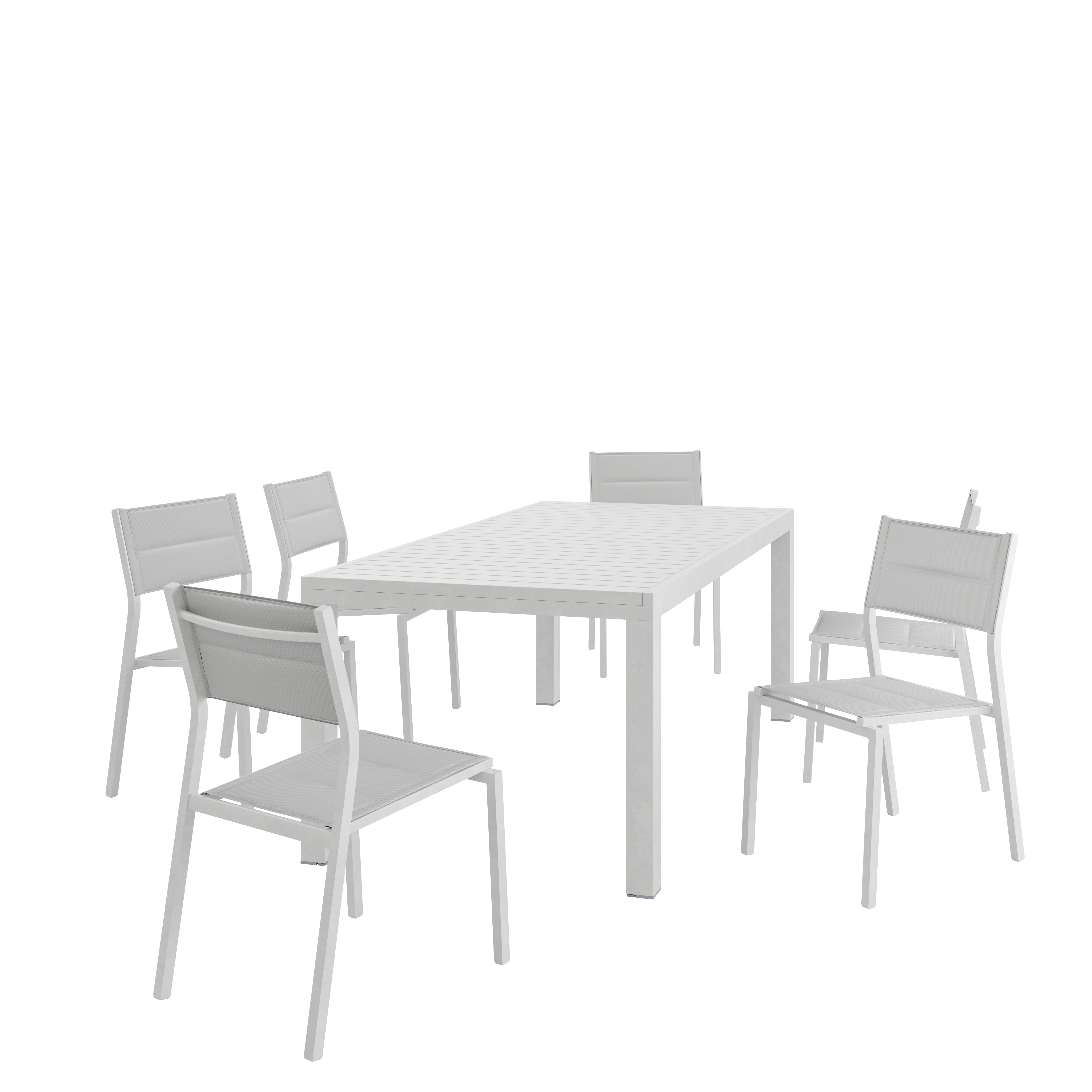 Silla de jardín sin cojín de aluminio Orion Beta Ii blanco - 3
